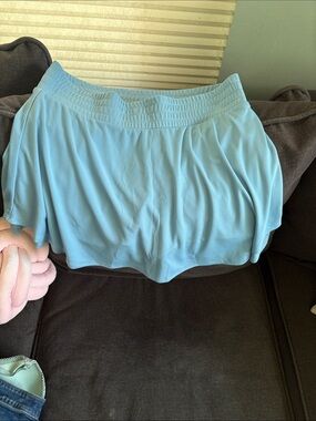 New tek gear Light Blue Athletic Skort with Smocked Waistband